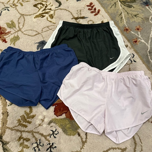 Nike Pants - Nike Women's Athletic Shorts Bundle of 3 - Black, Blue, and Lavender Medium